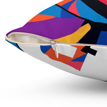 Load image into Gallery viewer, Dogecoin Abstrak Spun Polyester Square Pillow