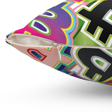 Load image into Gallery viewer, Bitcoin Pop Art Square Pillow