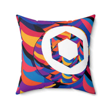 Load image into Gallery viewer, Chainlink Abstrak Spun Polyester Square Pillow