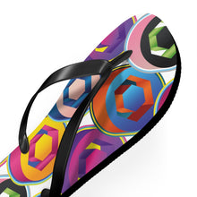 Load image into Gallery viewer, Chainlink Pop Art Flip Flops