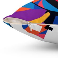 Load image into Gallery viewer, Dogecoin Abstrak Spun Polyester Square Pillow