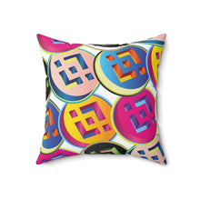Load image into Gallery viewer, Binance Pop Art Square Pillow