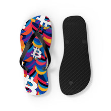 Load image into Gallery viewer, Bitcoin Abstrak Flip Flops