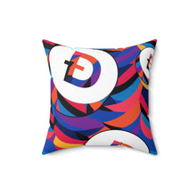 Load image into Gallery viewer, Dogecoin Abstrak Spun Polyester Square Pillow