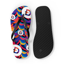 Load image into Gallery viewer, Dogecoin Abstrak Flip Flops