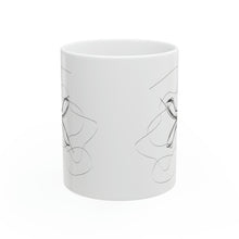 Load image into Gallery viewer, XRP Line Art BW Ceramic Mug, 11oz