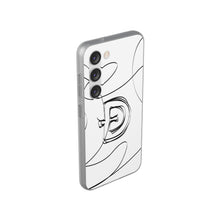 Load image into Gallery viewer, Dogecoin Line Art BW Flexi Cases