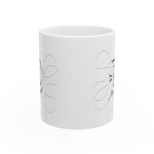 Load image into Gallery viewer, Dogecoin Line Art BW Ceramic Mug, 11oz