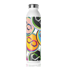 Load image into Gallery viewer, Polygon Pop Art Slim Water Bottle