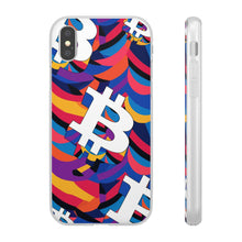 Load image into Gallery viewer, Bitcoin Abstrak Flexi Phone Cases
