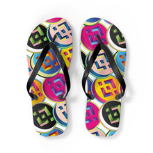 Load image into Gallery viewer, Binance Pop Art Flip Flops