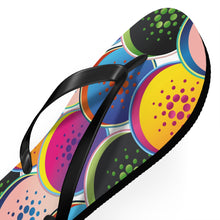 Load image into Gallery viewer, Cardano Pop Art Flip Flops