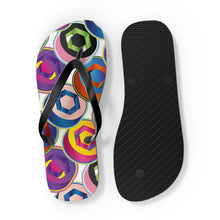 Load image into Gallery viewer, Chainlink Pop Art Flip Flops
