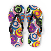 Load image into Gallery viewer, Chainlink Pop Art Flip Flops