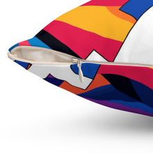 Load image into Gallery viewer, Bitcoin Abstrak Spun Polyester Square Pillow
