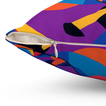 Load image into Gallery viewer, Chainlink Abstrak Spun Polyester Square Pillow