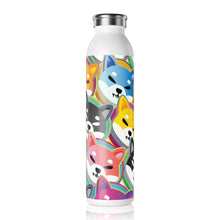 Load image into Gallery viewer, Shiba Inu Pop Art Slim Water Bottle