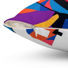 Load image into Gallery viewer, Dogecoin Abstrak Spun Polyester Square Pillow