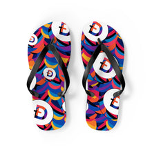 Load image into Gallery viewer, Dogecoin Abstrak Flip Flops