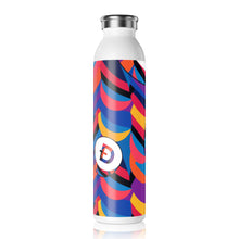 Load image into Gallery viewer, Dogecoin Abstrak Slim Water Bottle