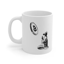 Load image into Gallery viewer, Bitcoin Jesus Mug 11oz (White)