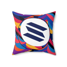 Load image into Gallery viewer, Solana Abstrak Spun Polyester Square Pillow