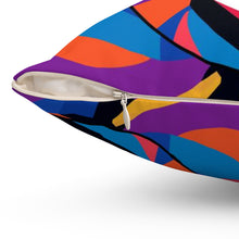 Load image into Gallery viewer, Dogecoin Abstrak Spun Polyester Square Pillow