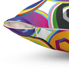 Load image into Gallery viewer, Polygon Pop Art Square Pillow