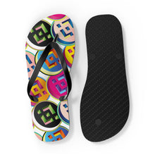 Load image into Gallery viewer, Binance Pop Art Flip Flops