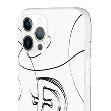 Load image into Gallery viewer, Dogecoin Line Art BW Flexi Cases