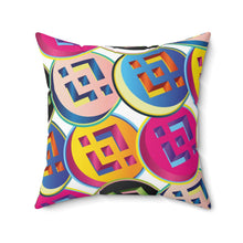 Load image into Gallery viewer, Binance Pop Art Square Pillow
