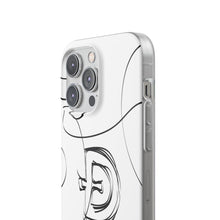 Load image into Gallery viewer, Dogecoin Line Art BW Flexi Cases