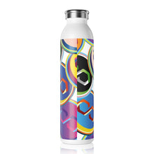 Load image into Gallery viewer, Polygon Pop Art Slim Water Bottle