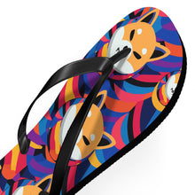 Load image into Gallery viewer, Shiba Inu Abstrak Flip Flops