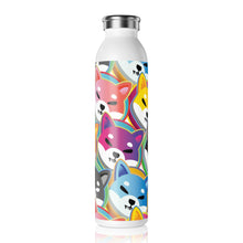 Load image into Gallery viewer, Shiba Inu Pop Art Slim Water Bottle