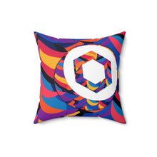 Load image into Gallery viewer, Chainlink Abstrak Spun Polyester Square Pillow
