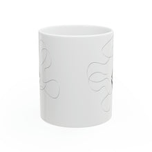 Load image into Gallery viewer, Ethereum Line Art BW Ceramic Mug, 11oz