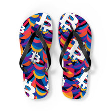 Load image into Gallery viewer, Bitcoin Abstrak Flip Flops