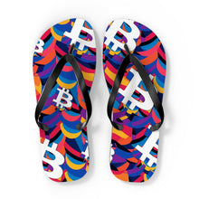Load image into Gallery viewer, Bitcoin Abstrak Flip Flops