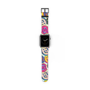 Binance Coin Pop Art Apple Watch Band