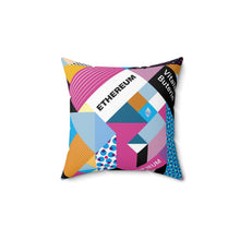 Load image into Gallery viewer, Ethereum Isometrik Square Pillow
