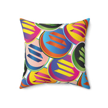 Load image into Gallery viewer, Solana Pop Art Square Pillow