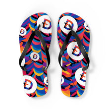 Load image into Gallery viewer, Dogecoin Abstrak Flip Flops