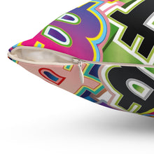 Load image into Gallery viewer, Bitcoin Pop Art Square Pillow