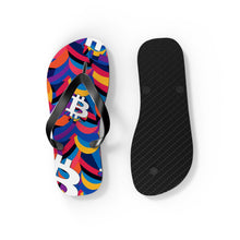 Load image into Gallery viewer, Bitcoin Abstrak Flip Flops