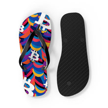 Load image into Gallery viewer, Bitcoin Abstrak Flip Flops