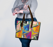 Load image into Gallery viewer, Ethereum Pop Art Vegan Tote Bag