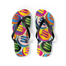 Load image into Gallery viewer, Solana Pop Art Flip Flops