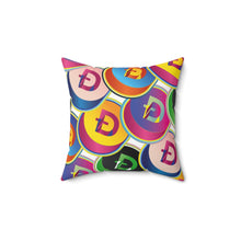 Load image into Gallery viewer, Dogecoin Pop Art Square Pillow