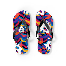 Load image into Gallery viewer, Bitcoin Abstrak Flip Flops